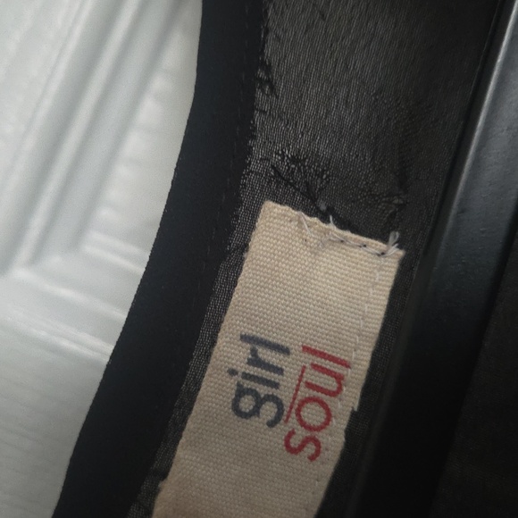 Black Sheer Laced Waist Duster Bell Sleeve NWOT XL - Picture 8 of 10